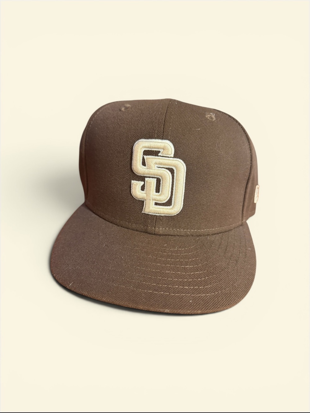 New Era Brown and Cream 59FIFTY Fitted Cap (6 7/8)